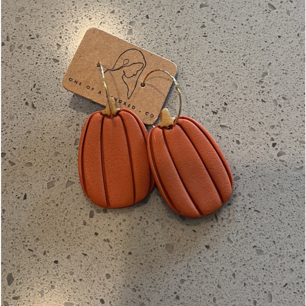 Handmade Pumpkin Earrings
